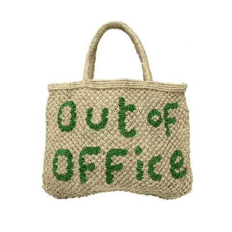 Out of Office Jute Bag - Green - Villa Yasmine