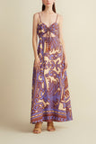 Balear Dress Tropics Purple - Villa Yasmine