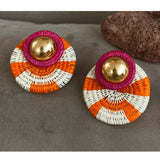 Capella Earrings - Pink/Orange - Villa Yasmine